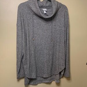 Ava & Viv Heather Gray Turtleneck Sweater